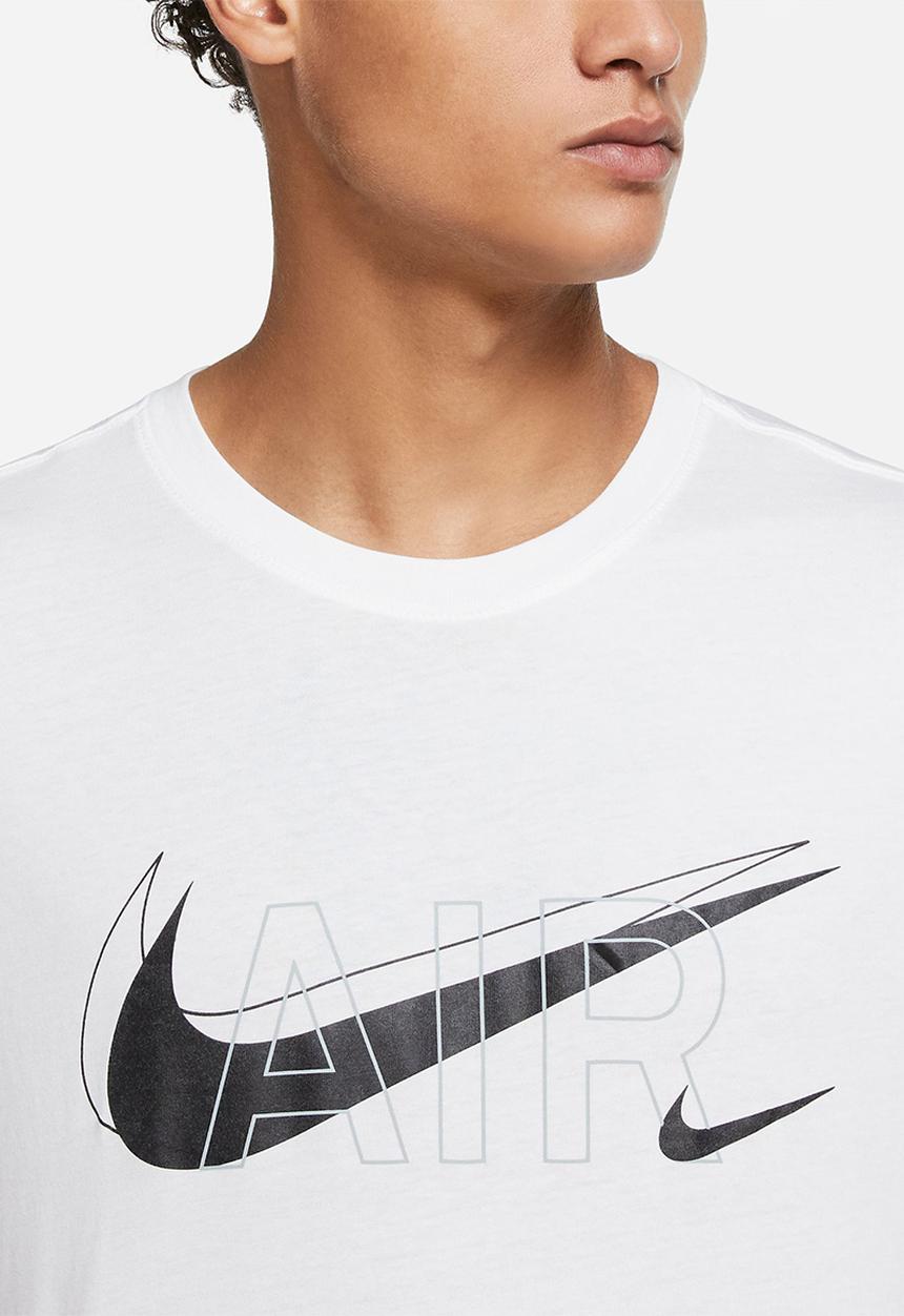 Nike - NSW Air Double Logo Print Tee - white