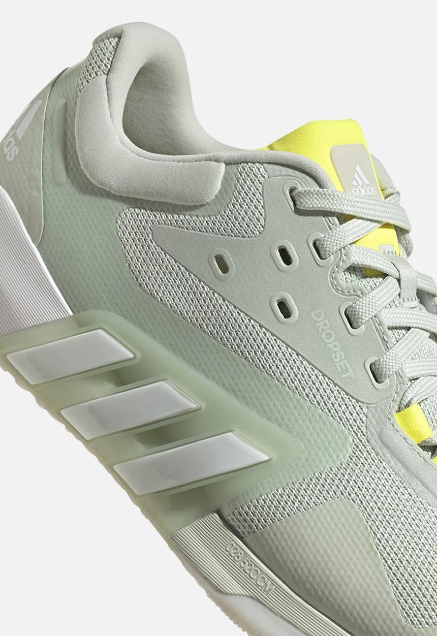 adidas Performance - Dropset trainer w - linen green/ftwr white/beam yellow