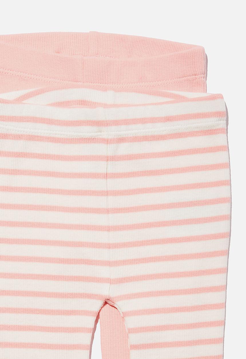 Cotton On - 2 pack essentials skinny legging - coral dreams
