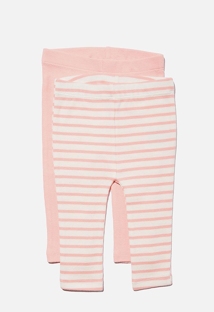 Cotton On - 2 pack essentials skinny legging - coral dreams