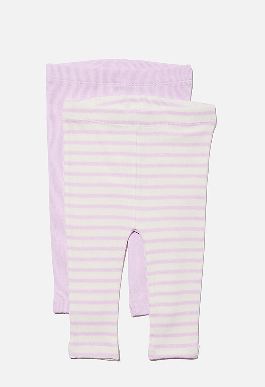 Cotton On - 2 pack essentials skinny legging - pale violet