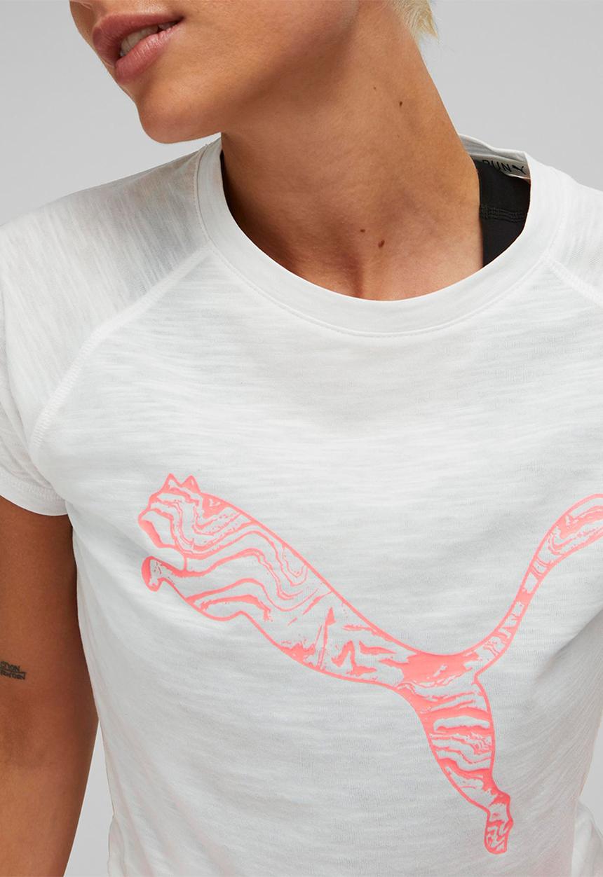PUMA - Run logo short sleeve tee - puma white
