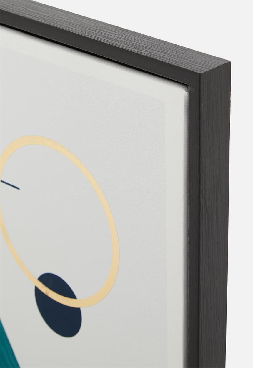 Sixth Floor - Geometric Marbling Framed