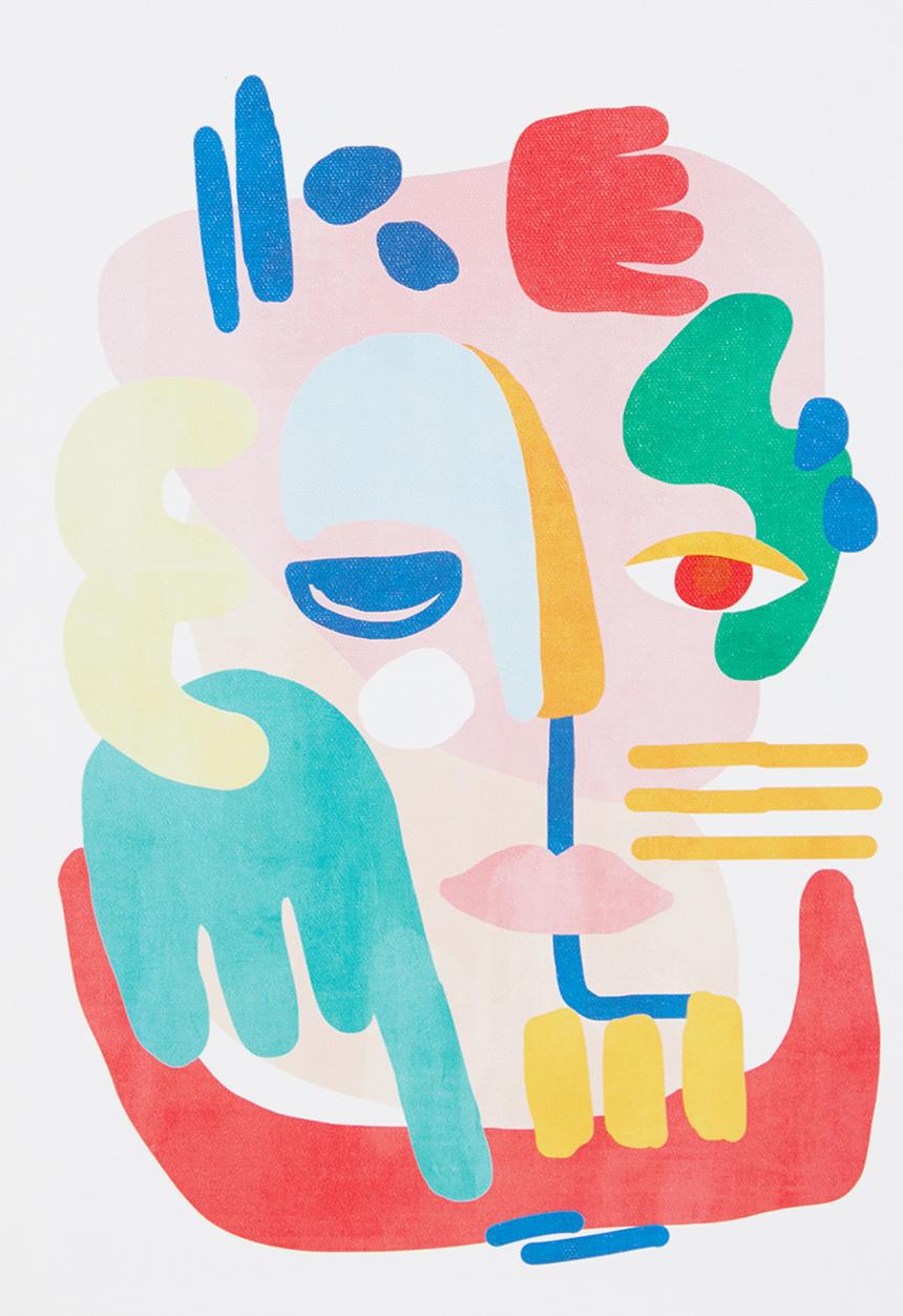 Sixth Floor - Abstract Man Framed