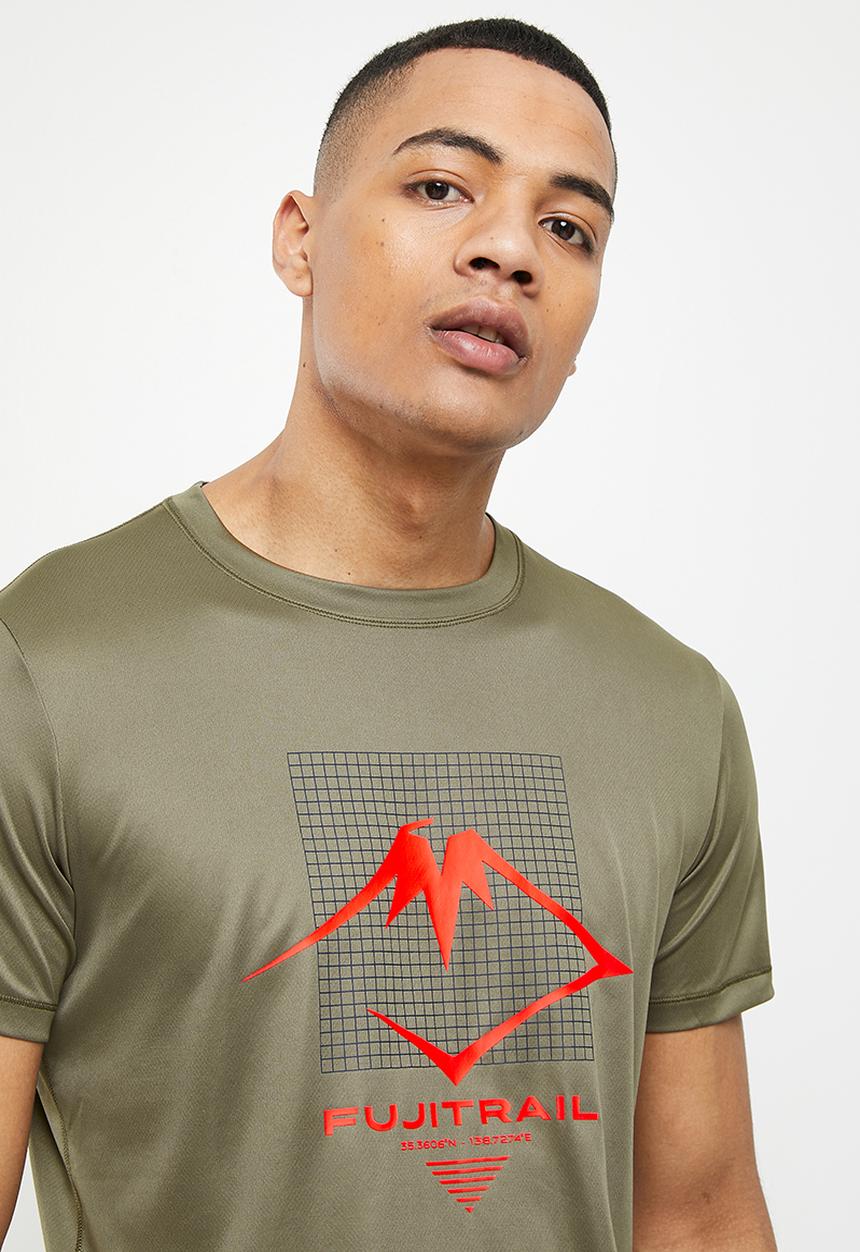 ASICS - Fujitrail logo short sleeve top - mantle green