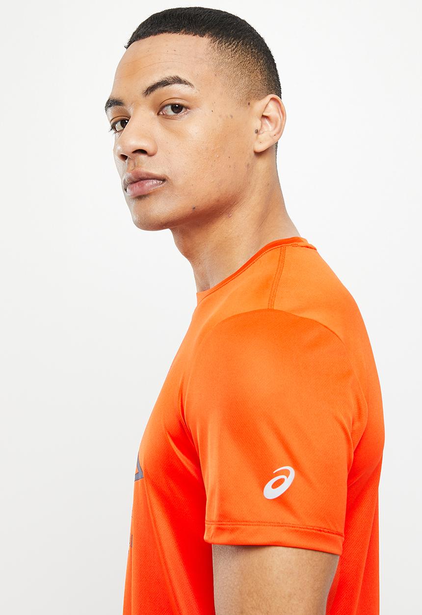 ASICS - Fujitrail logo short sleeve top - cherry tomato