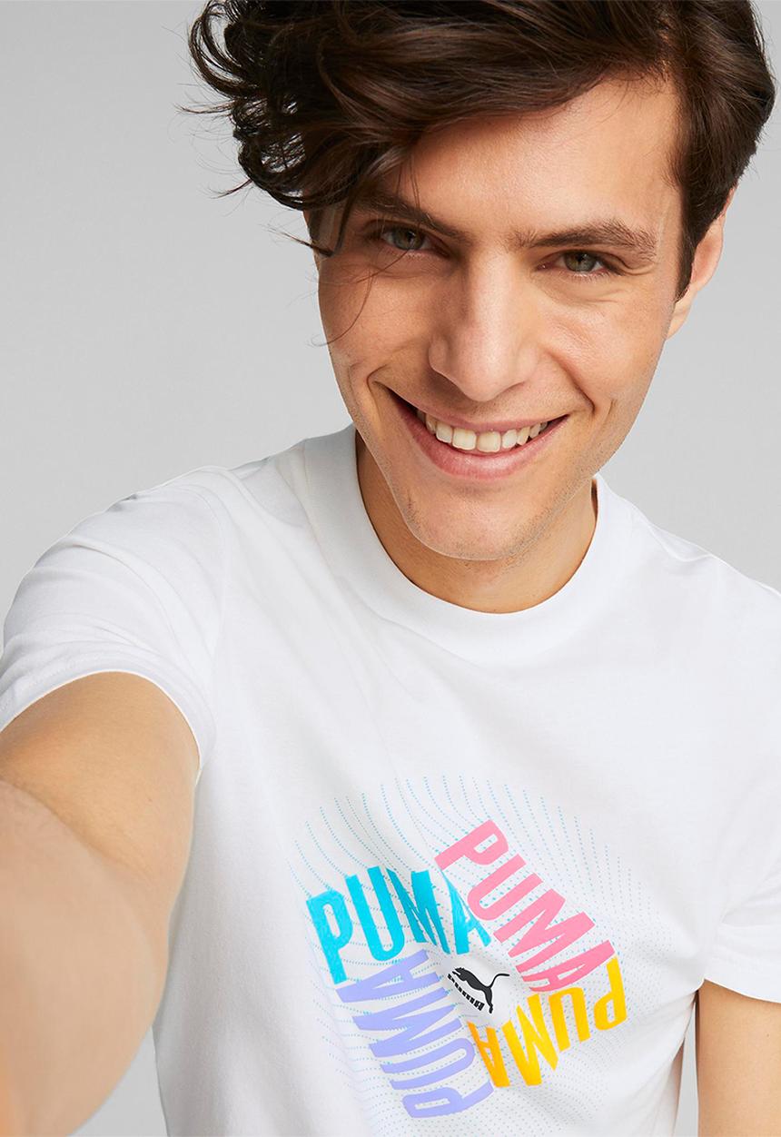 PUMA - Swxp graphic tee m puma - white