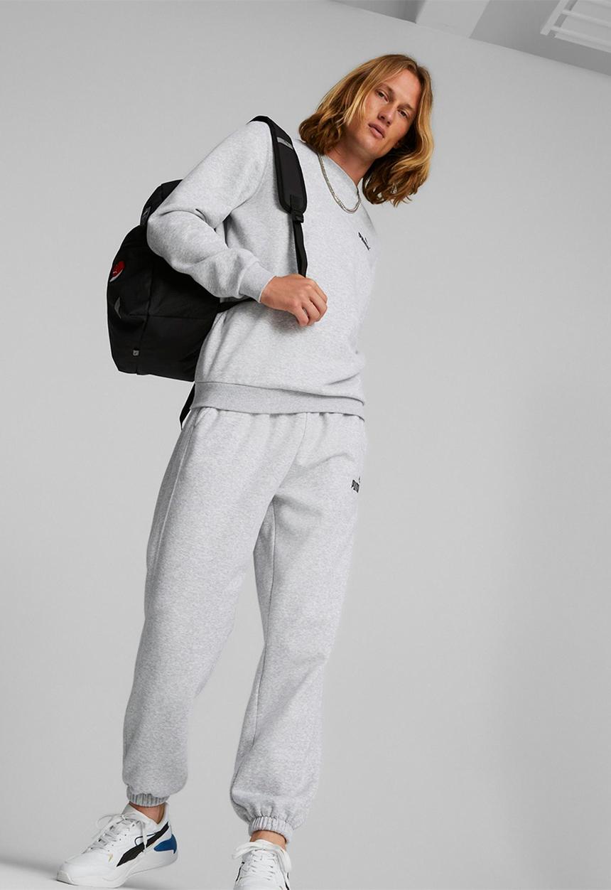PUMA - Feel good sweat tracksuit set  - light gray 