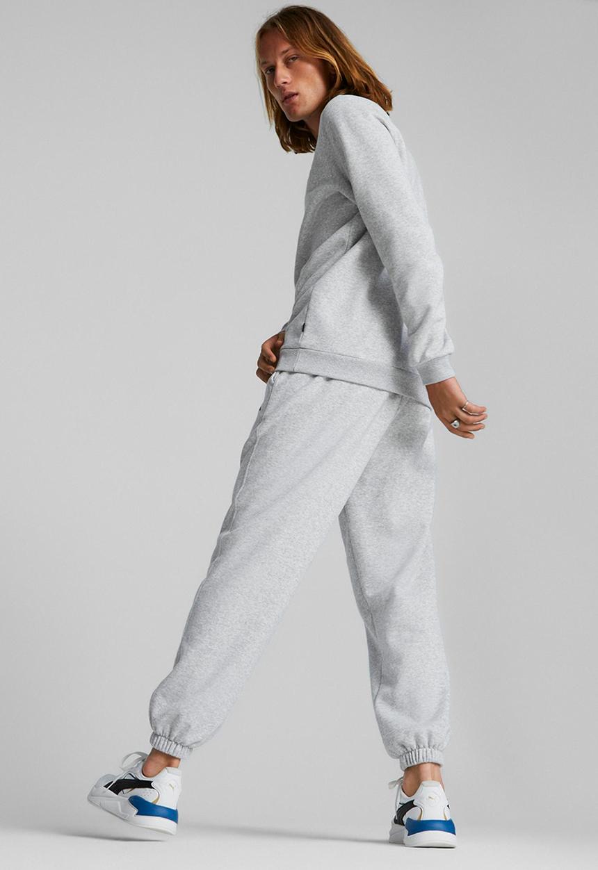 PUMA - Feel good sweat tracksuit set  - light gray 