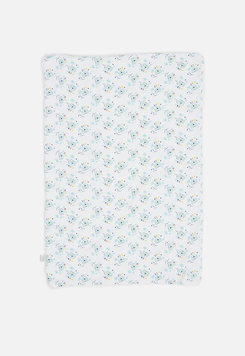 Character Group - Space bear sherpa throw - white