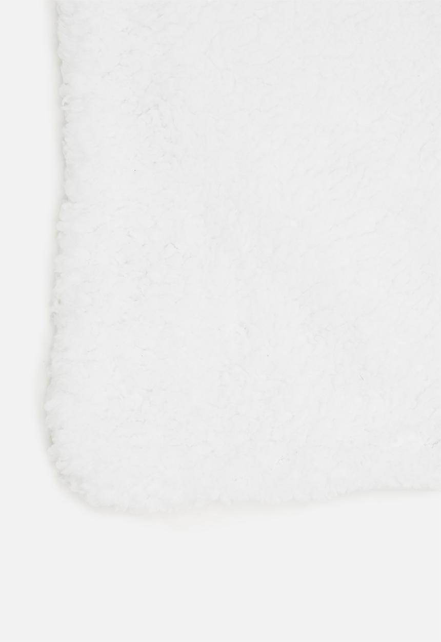 Character Group - Space bear sherpa throw - white