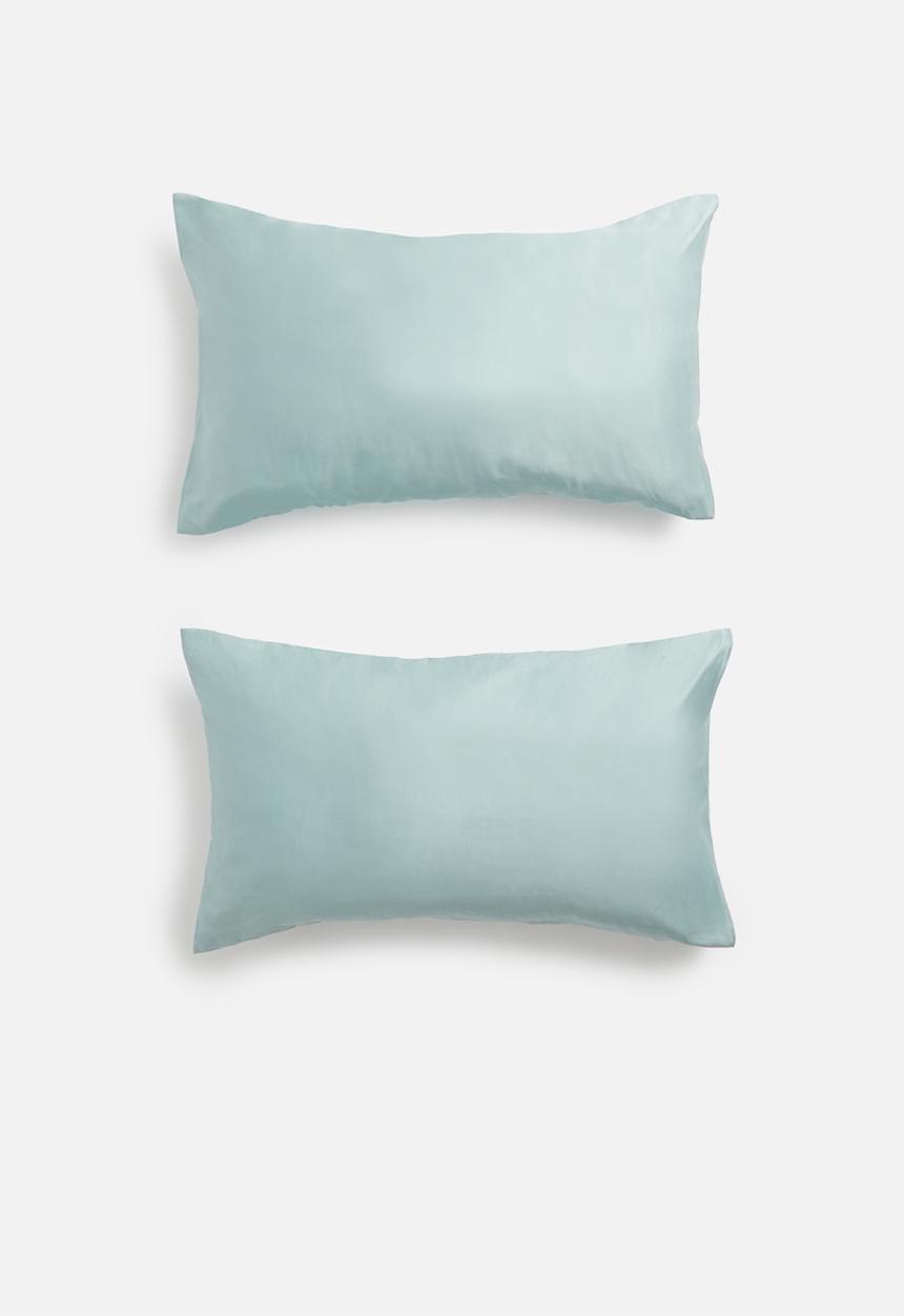 Sheraton Textiles - 400tc Egyptian cotton standard pillowcase set - duck egg