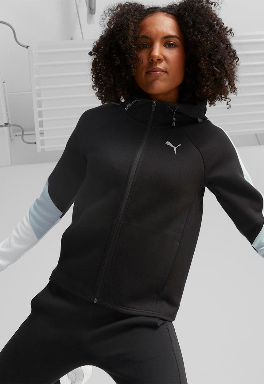 PUMA - Evostripe full-zip hoodie - puma black