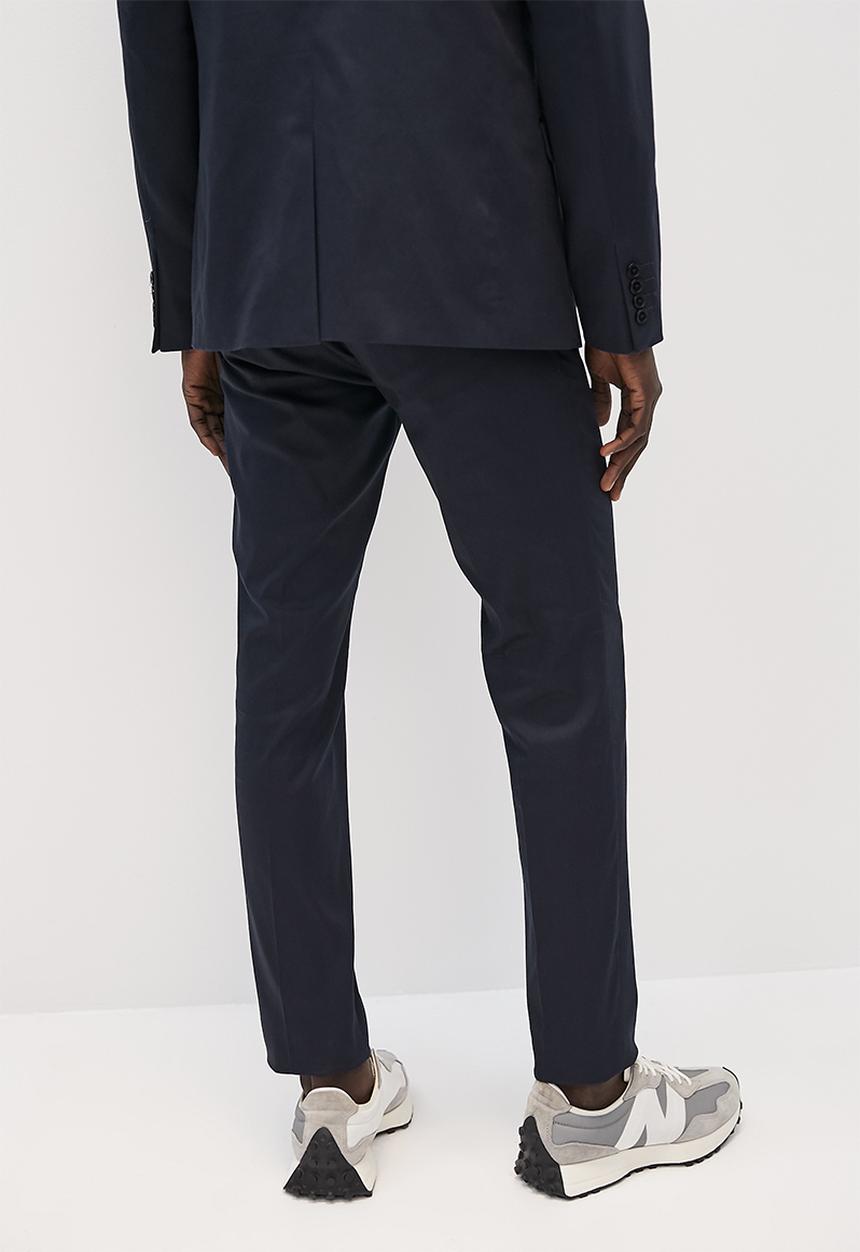 Superbalist - Cotton sateen suit trouser - navy