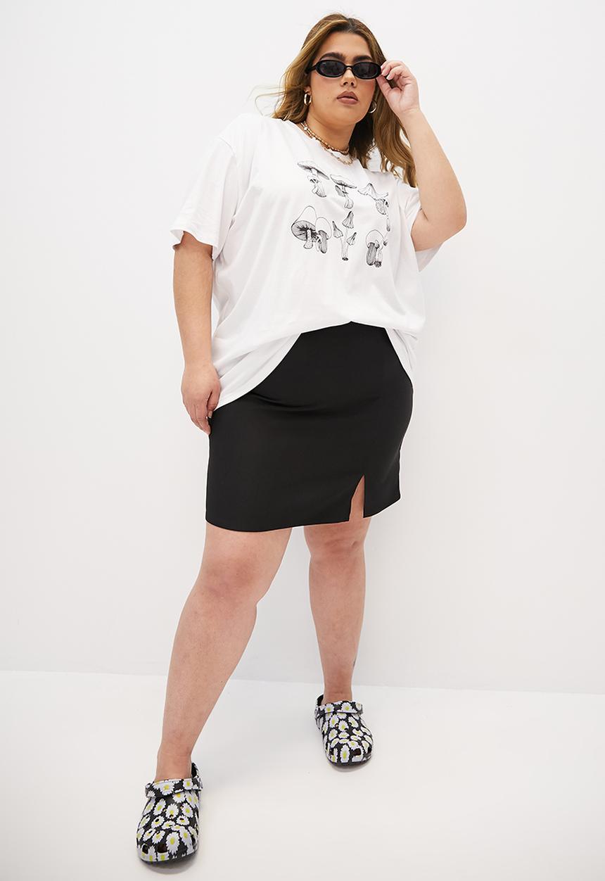 Blake - Oversized graphic tee - white