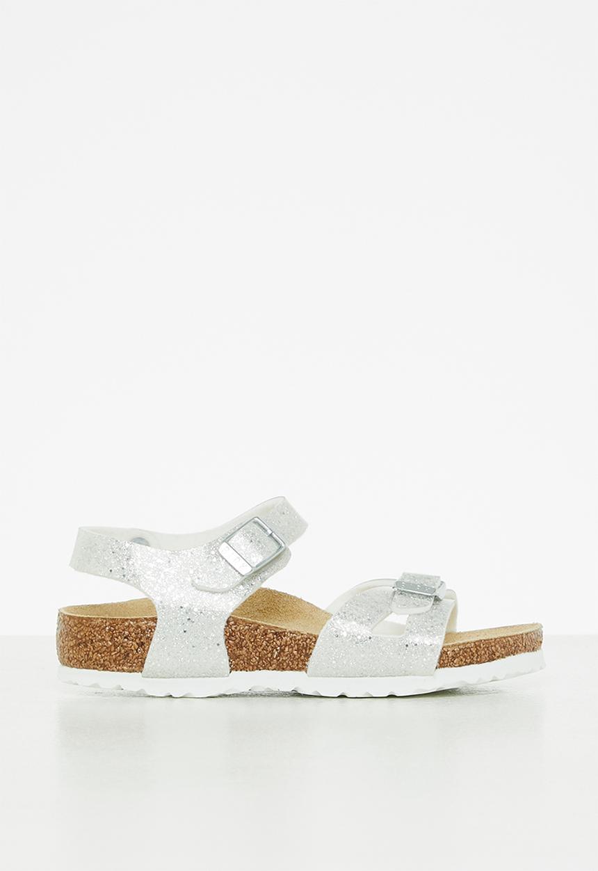 Birkenstock - Rio kids birko-flor - cosmic sparkle white