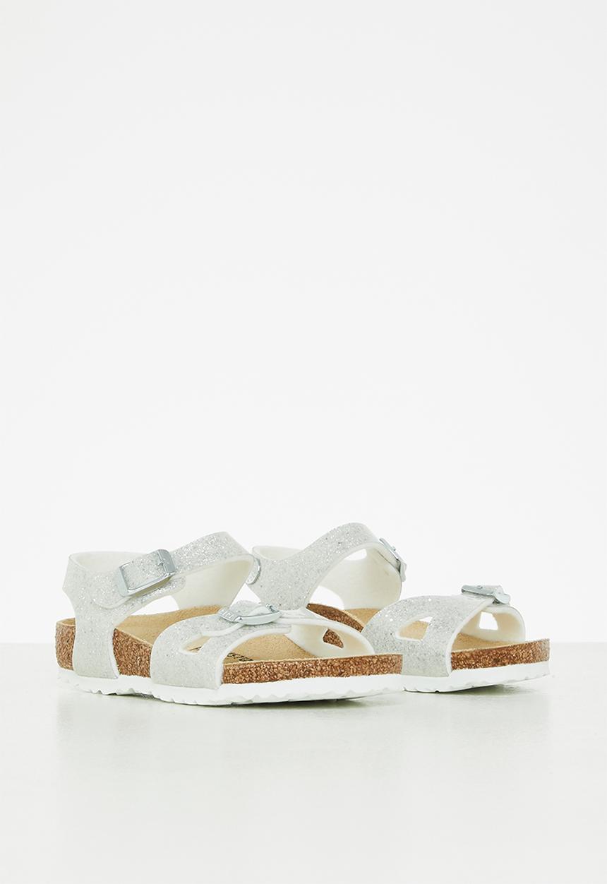 Birkenstock - Rio kids birko-flor - cosmic sparkle white