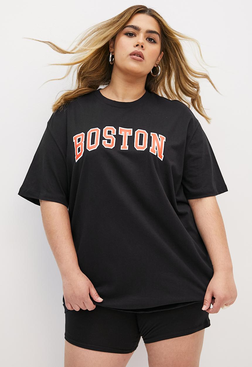 Blake - Oversized graphic tee - black