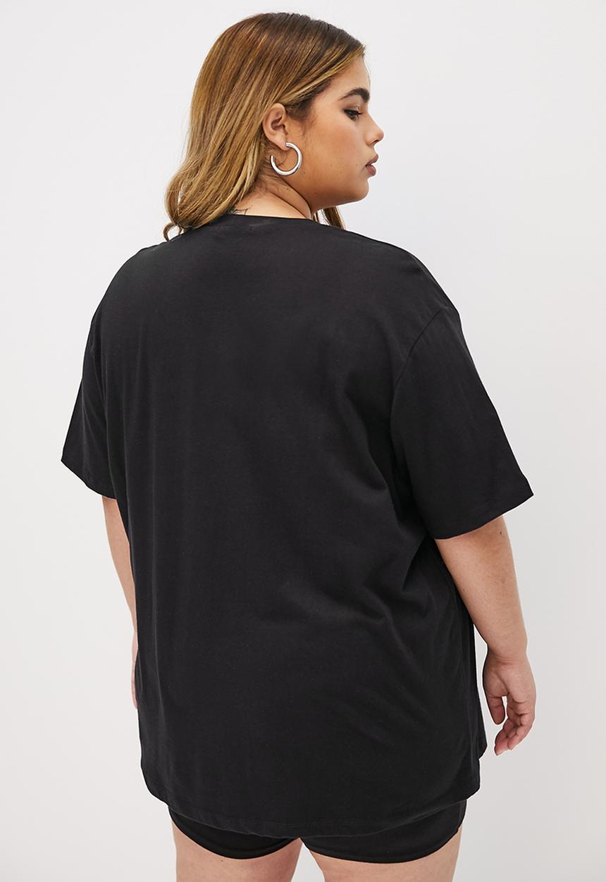 Blake - Oversized graphic tee - black