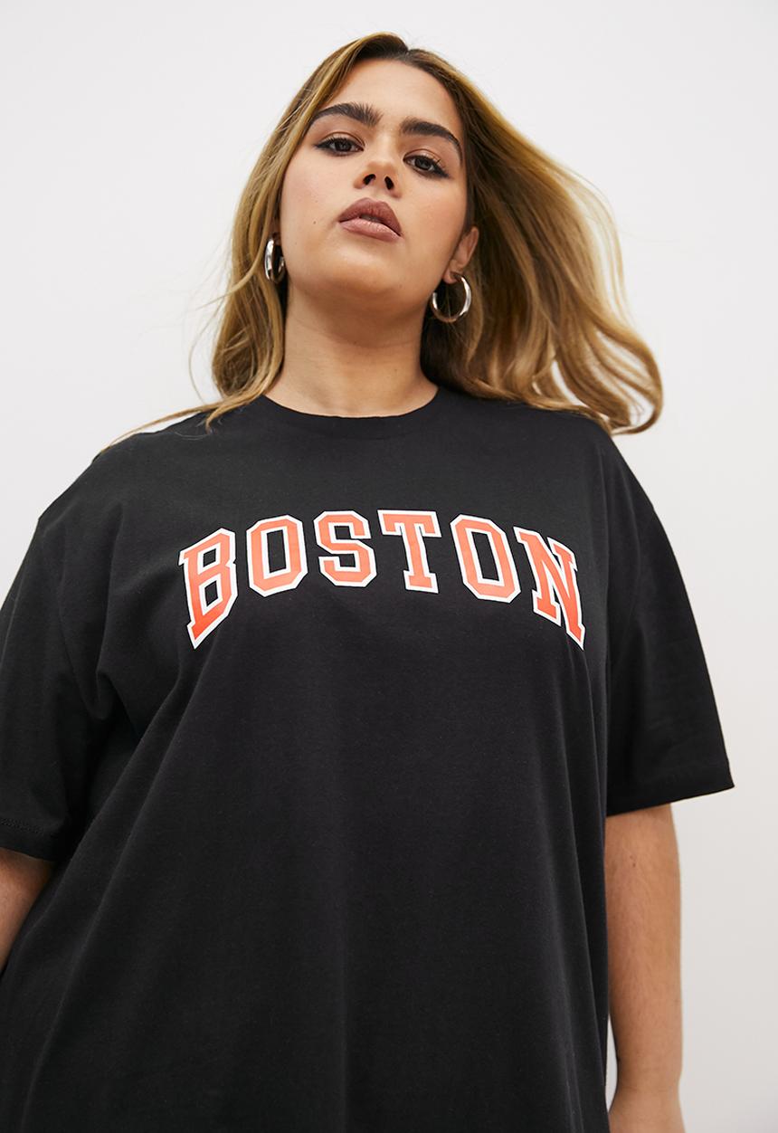 Blake - Oversized graphic tee - black