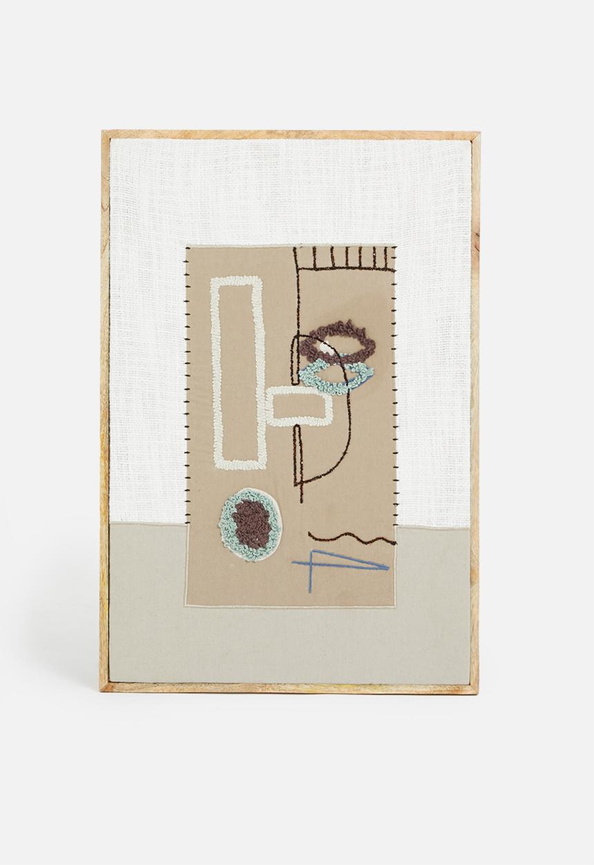 Sixth Floor - Ezra woven wall art - natural