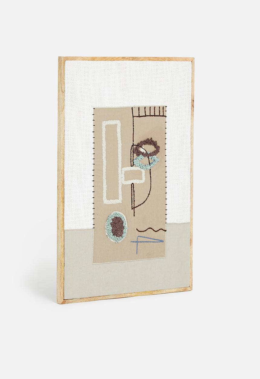 Sixth Floor - Ezra woven wall art - natural