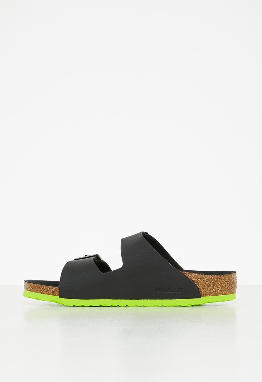 Birkenstock - Arizona desert soil - black & lime