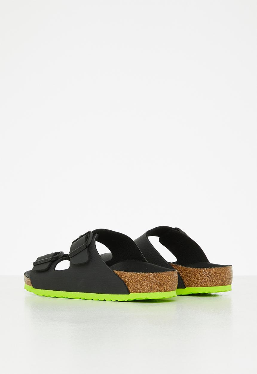 Birkenstock - Arizona desert soil - black & lime