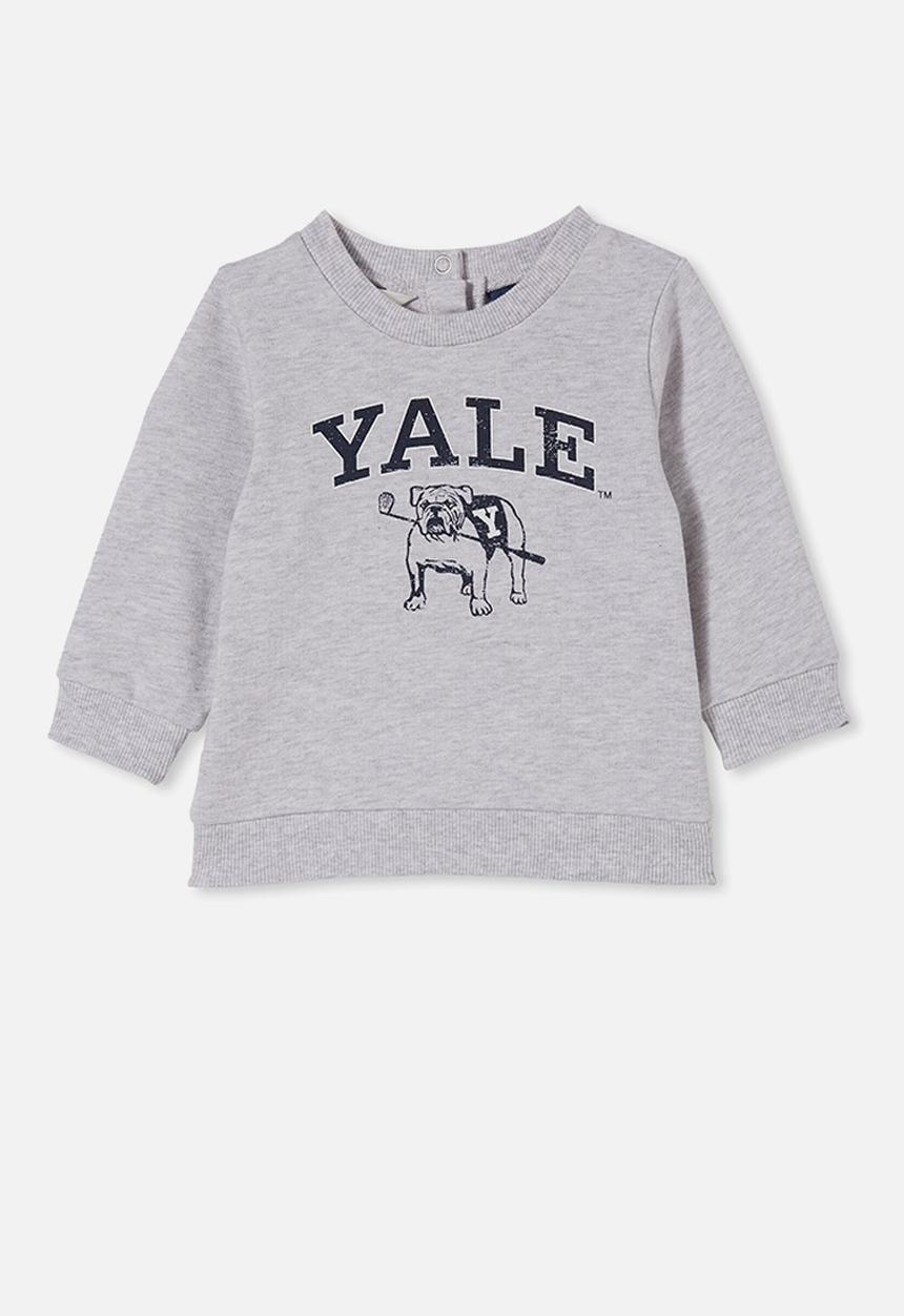 Cotton On - Spencer sweater lcn - lcn yal cloud marle/yale bulldog