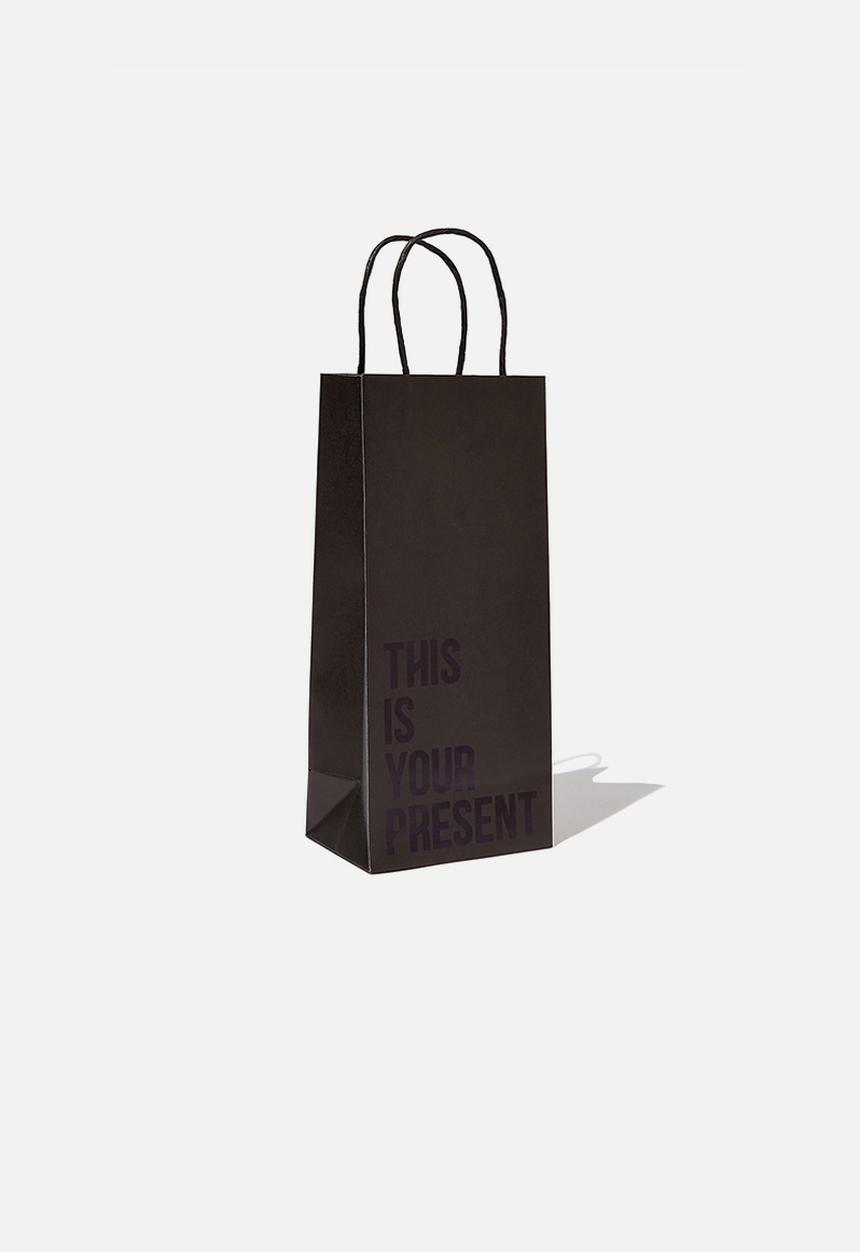 Typo - Bottle bag - this is your present black
