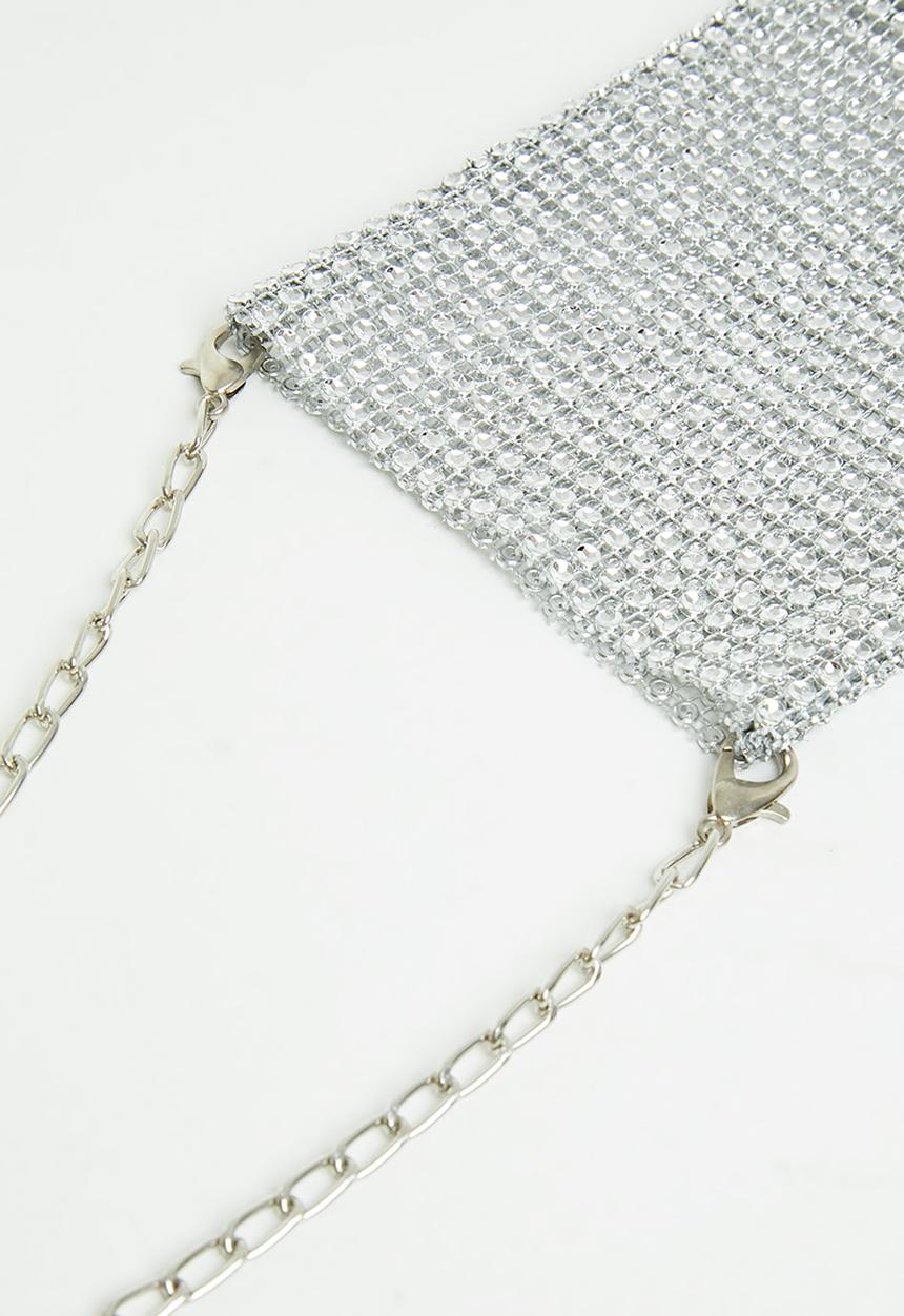 dailyfriday - Pouch evening bag - silver