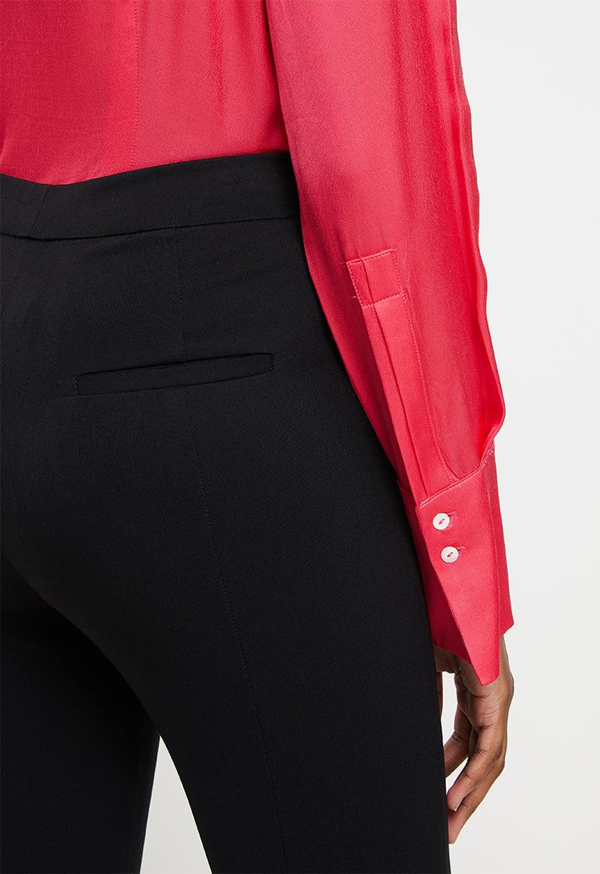 MANGO - Trousers bootcut - black