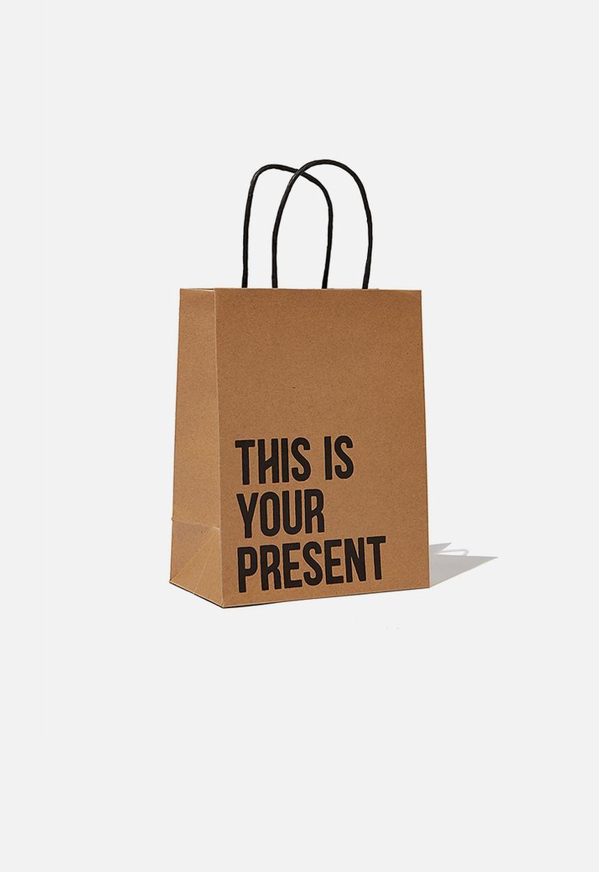 Typo - Get stuffed gift bag - this is your present - craft 