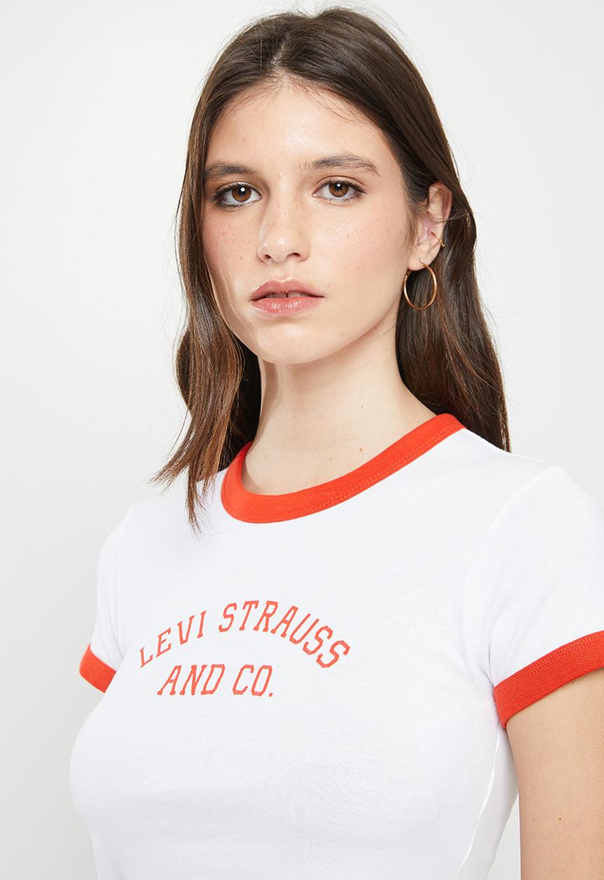 Levi’s® - Graphic ringer mini tee - white
