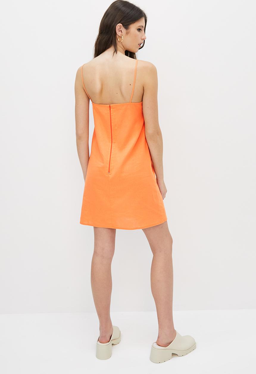 Blake - A-line mini dress - orange