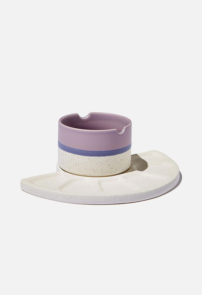 Typo - Ceramic paint palette set - pale lilac