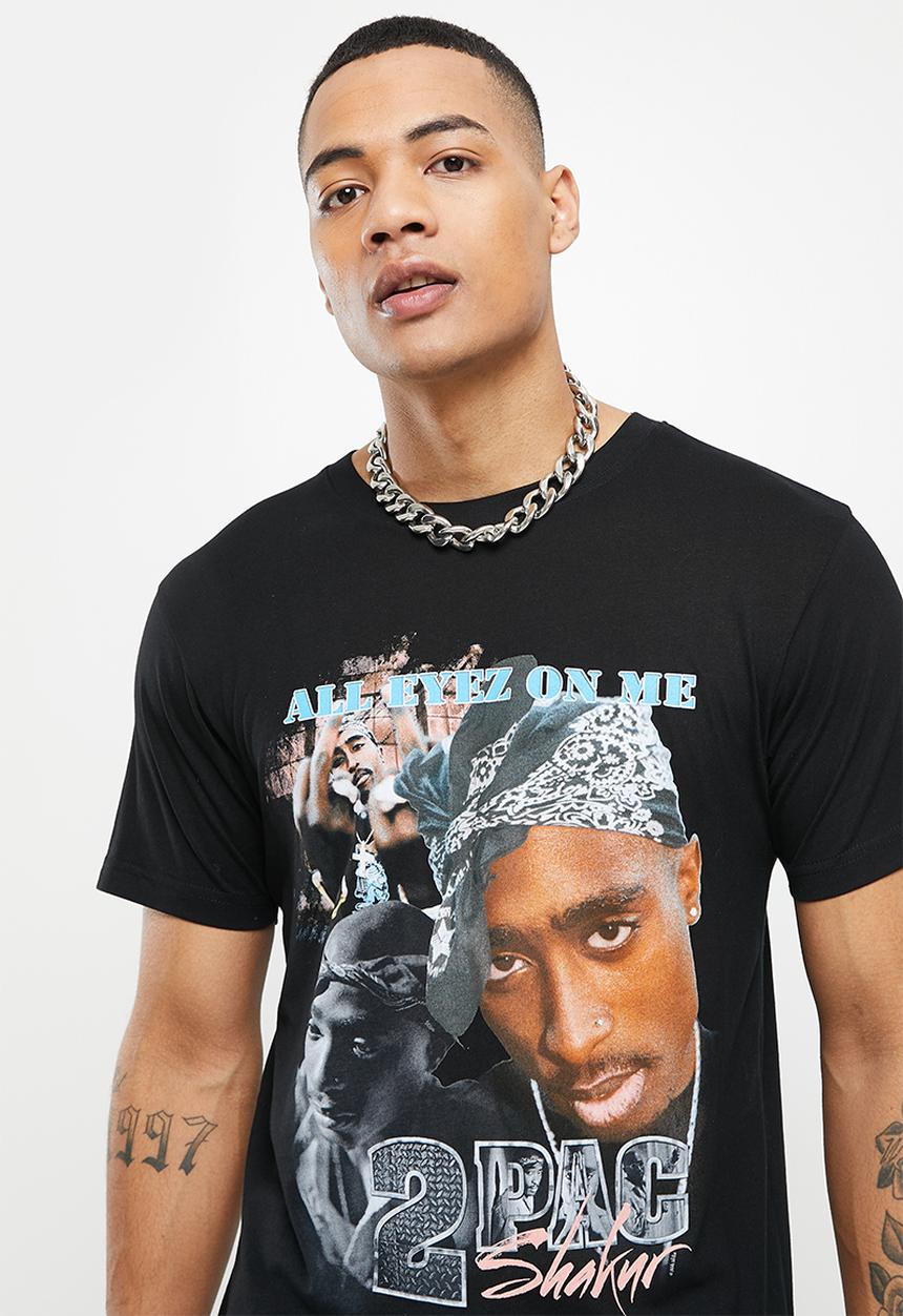 Urban Classics - Tupac retro tee  - black