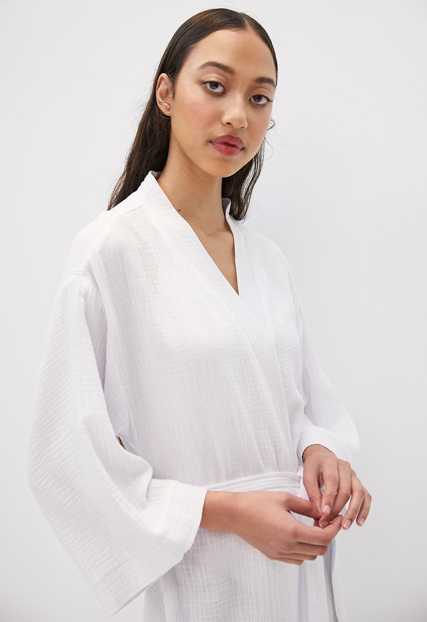 Superbalist - 100% Cotton robe - white