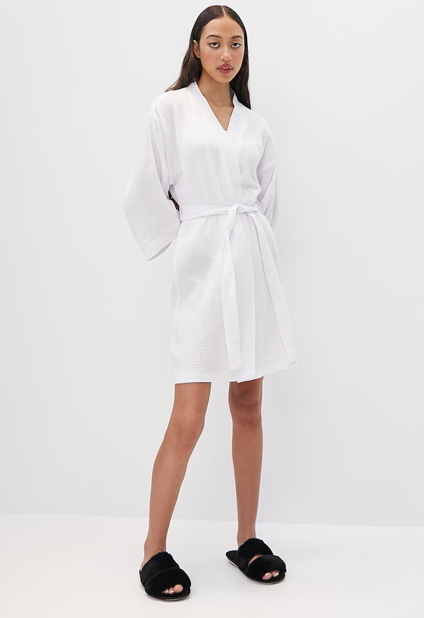 Superbalist - 100% Cotton robe - white