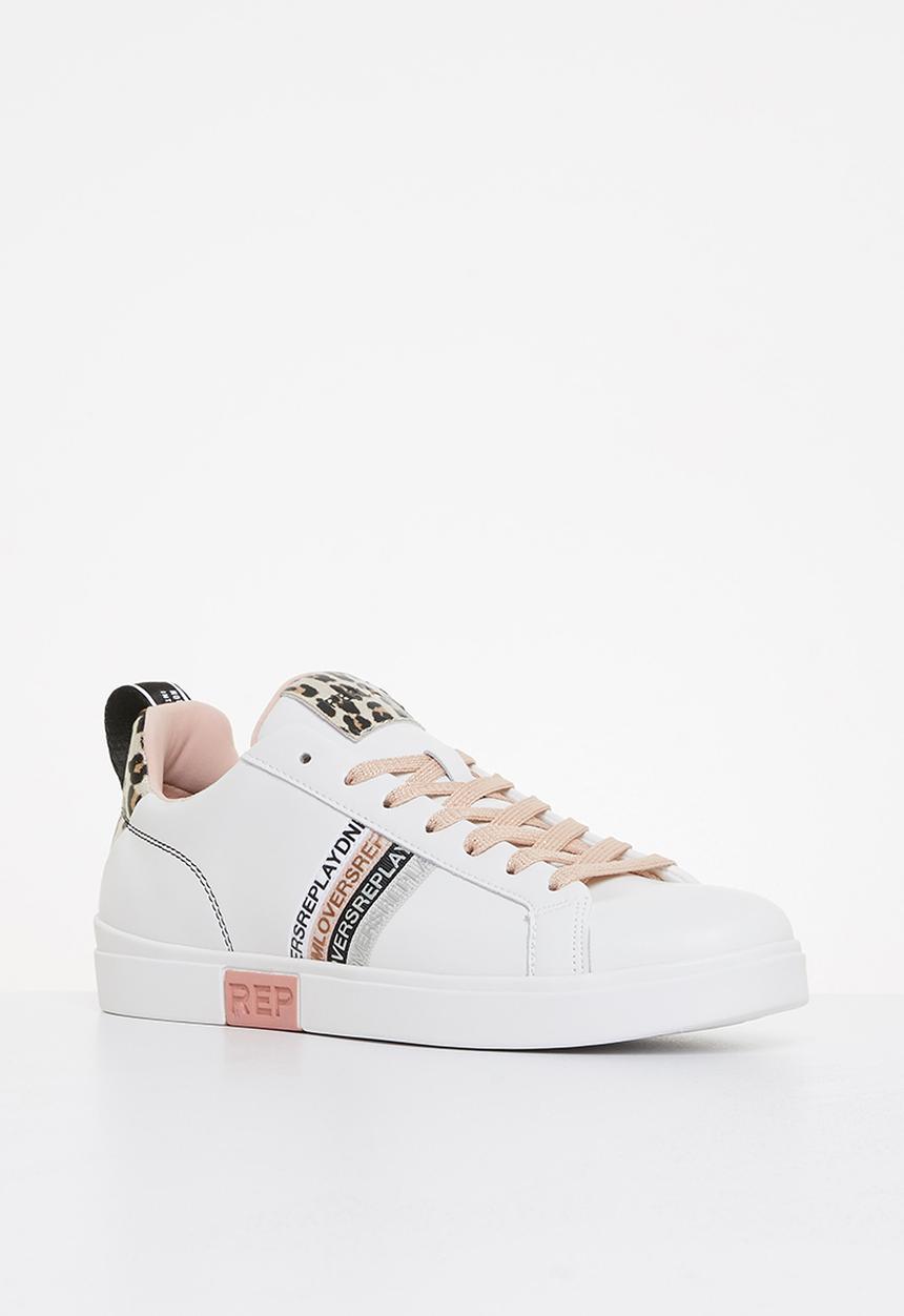 Replay - Polaris w web - off white leopard