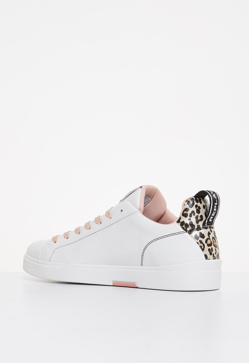 Replay - Polaris w web - off white leopard