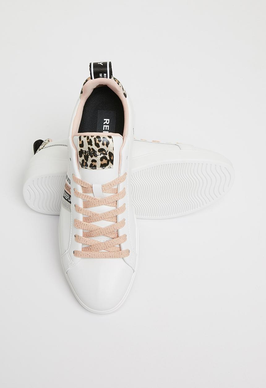 Replay - Polaris w web - off white leopard