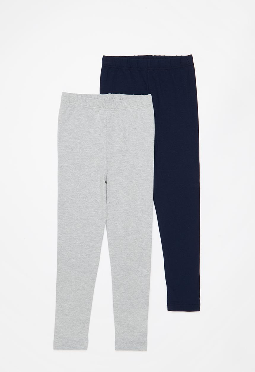 Superbalist - 2 Pack legging - grey & navy