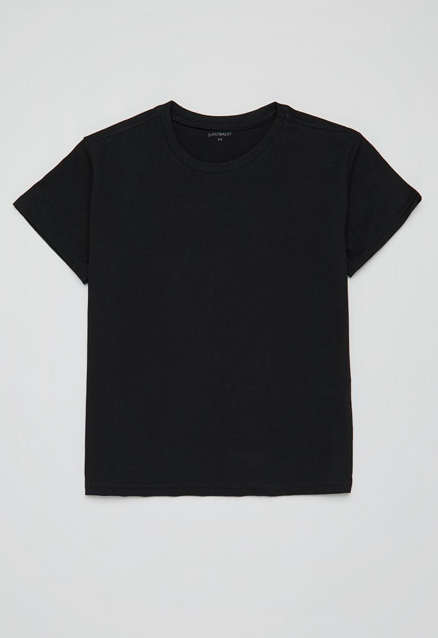 Superbalist - Girls 2 pack plain T-shirt - black & white