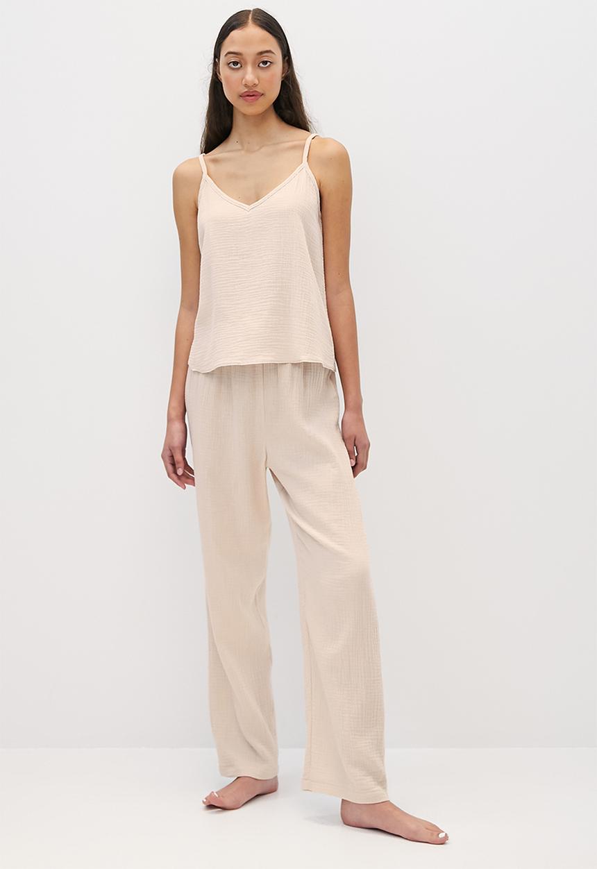 Superbalist - 100% Cotton sleep cami & pants - neutral
