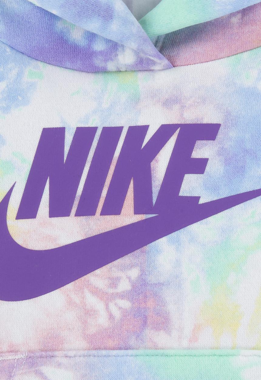 Nike - Nkg printed club fleece hoodie - violet shock