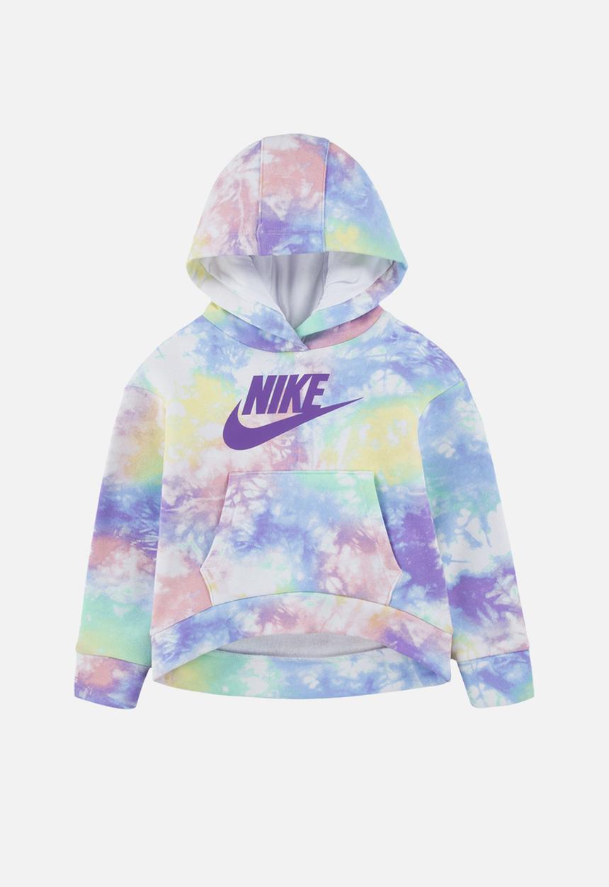 Nike - Nkg printed club fleece hoodie - violet shock