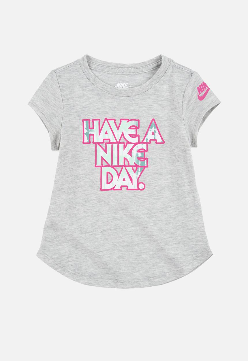 Nike - Nkg short sleeve graphic tee - grey heather