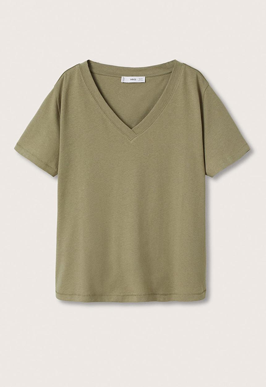 MANGO - T-shirt chalapi - khaki