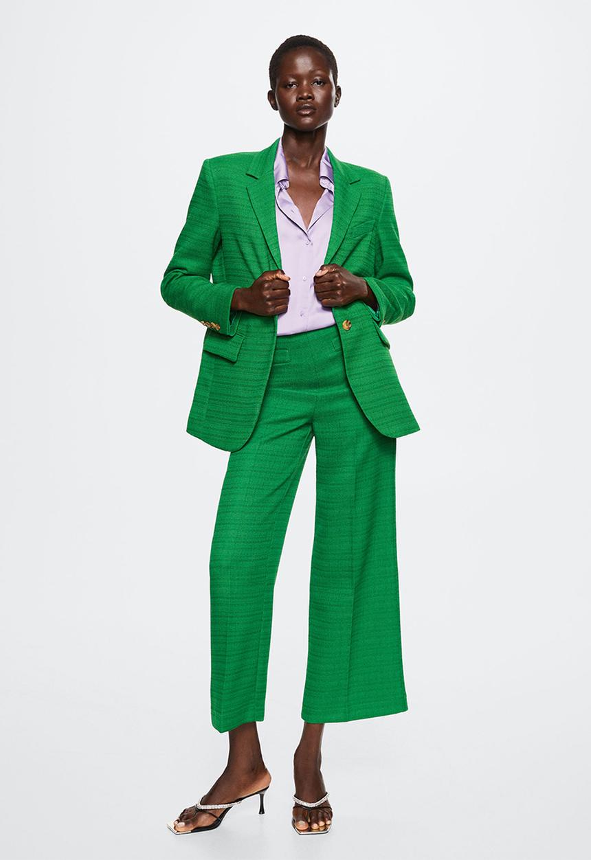 MANGO - Trousers julia - green